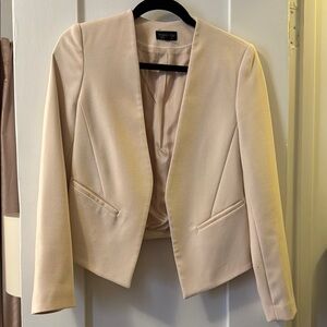 Topshop Cream Tailored Blazer